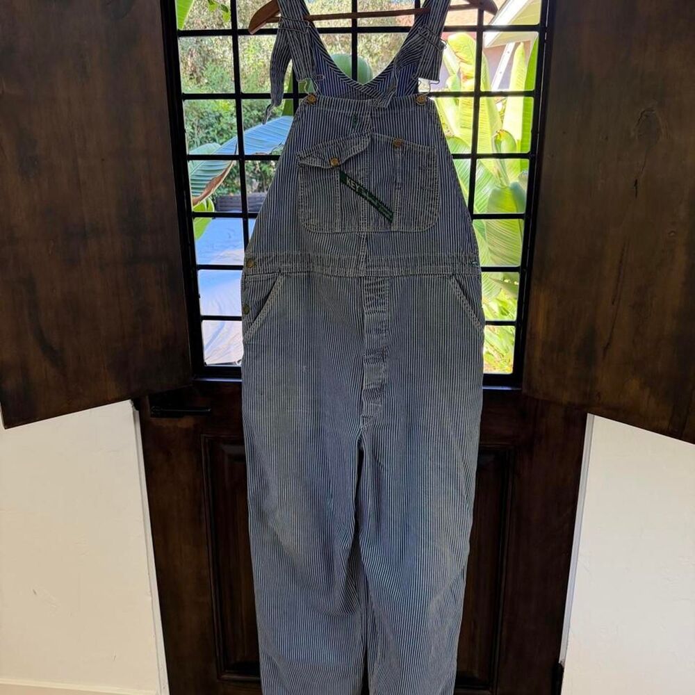 Key Men's Blue and Grey Dungarees-overalls